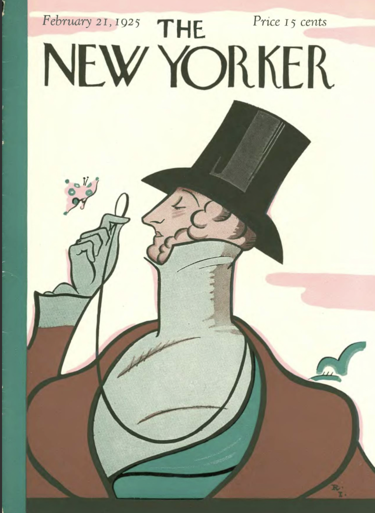 February 21, 1925 - “Eustace Tilley” by Rea Irving